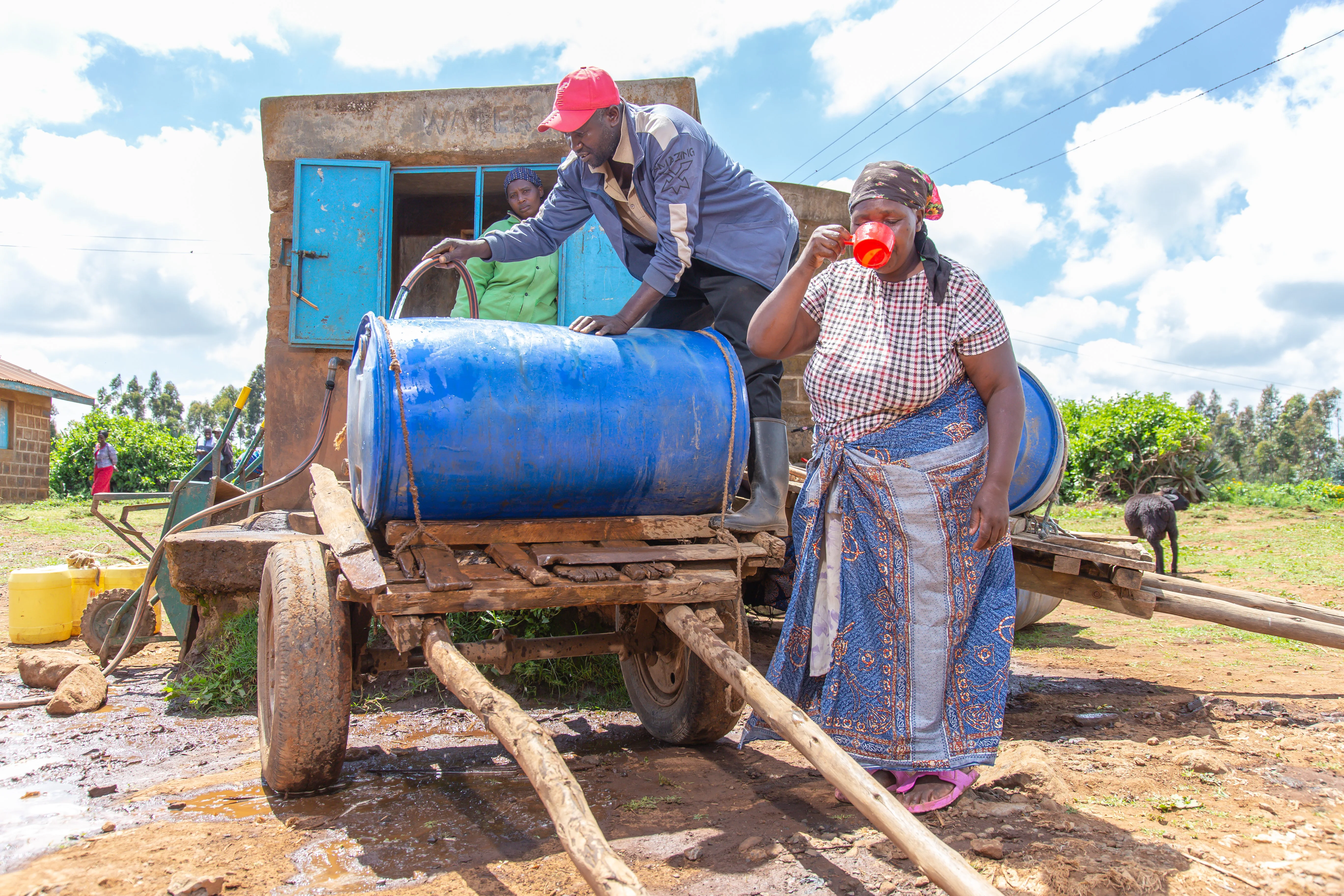 Rwamburi Water Project vendor tank